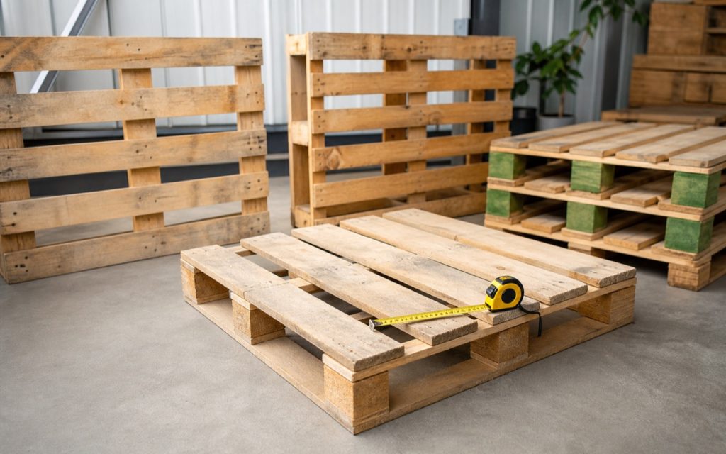 Palette bois professionnelle préparée pour une entreprise